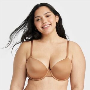 Women's Demi T-Shirt Push-Up Bra - Auden™ Toffee Crunch 𝟑𝟒𝐃